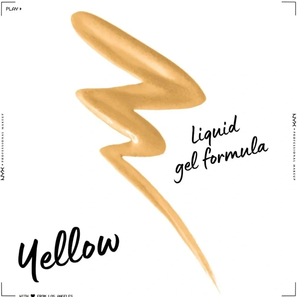 NYX Epic Wear Liquid Eyeliner,‎ Long-Lasting Waterproof Eyeliner - Yellow